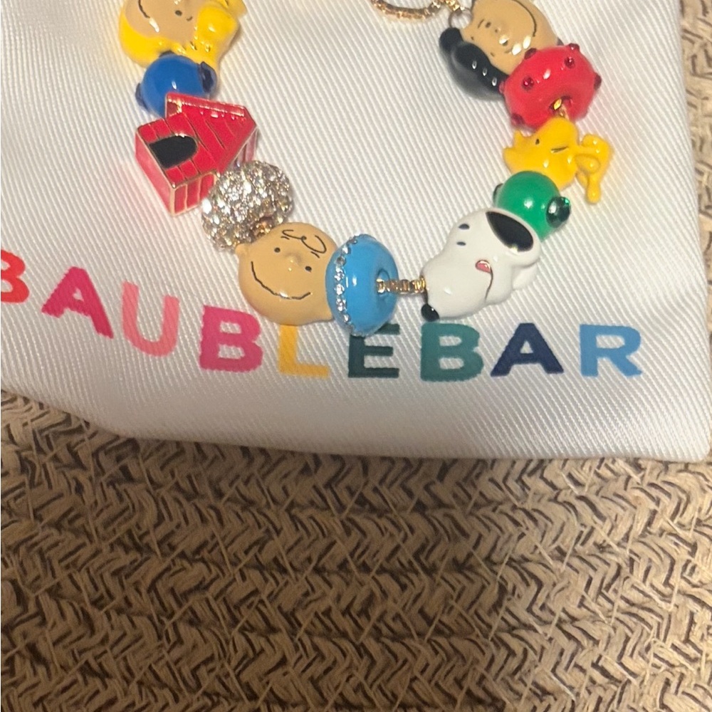 Beautiful BaubleBar “Peanuts” Charm Bracelet